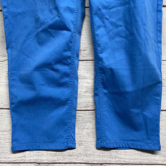 J. Jill Blue High Rise Cropped Pants Size 16 T - Picture 8 of 11